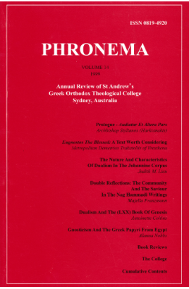 Phronema Volume 14, 1999